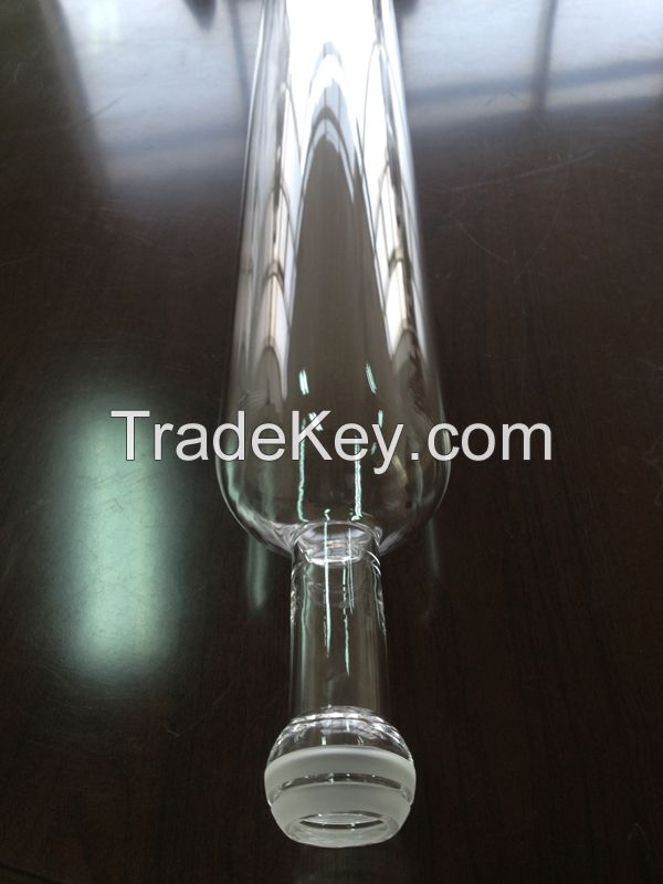 Clear quartz furnace tube or quartz tube with quartz glass ball head