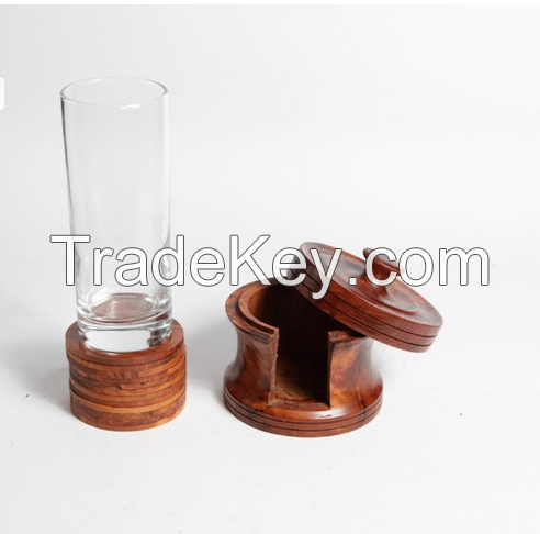 Wooden Glass Holder (Thuya wood)