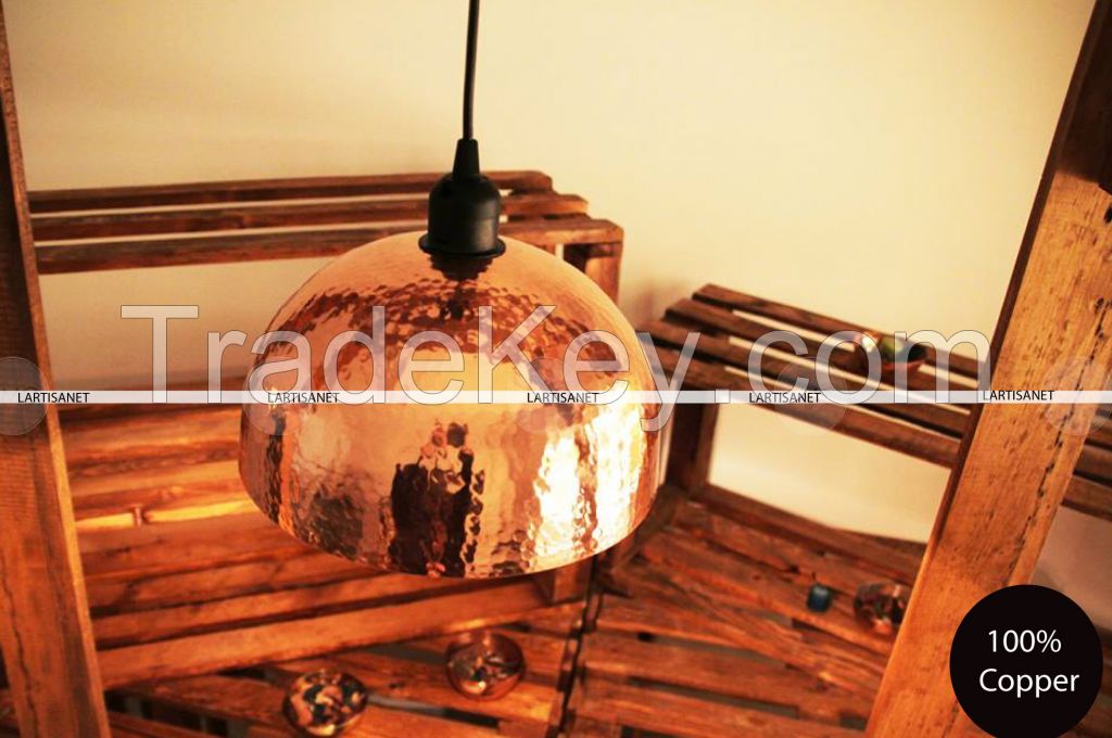 Copper Lamp Shade Light 