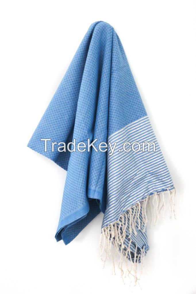 Fouta Turkish Bath (Hammam Spa) Towel 100% Cotton (Origin: tunisia) All colors