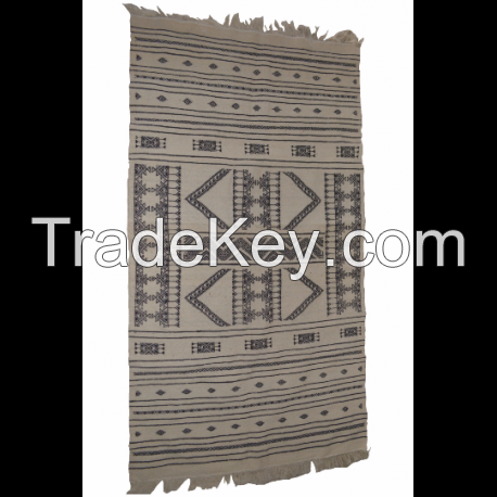 Kilim Berber Rug (Origin: Tunisia) 100% Wool (Ref # 002102) Product Specification