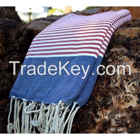 Fouta Turkish Towels (United States Flag) 100% Cotton (Origin: Tunisia)