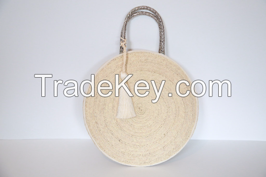 Round Shape Palm Leaf bag by CARAVAN SERAIL