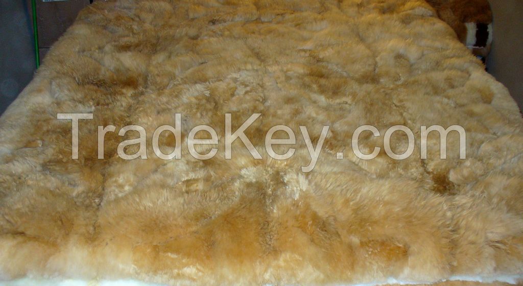 BABY ALPACA FUR RUGS BEDSPREADS