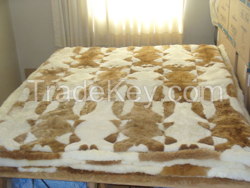 BABY ALPACA FUR RUGS BEDSPREADS