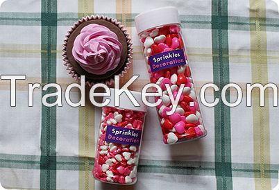 Valentine Candy Hearts Sprinkles / Edible Cake Decorations