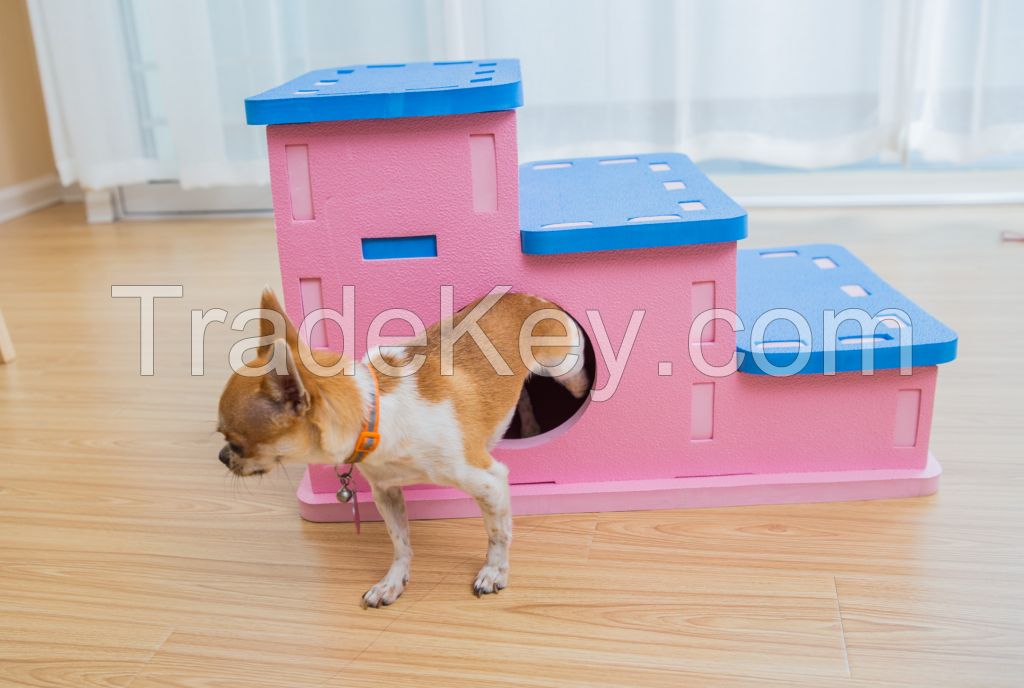 Meitoku New design pets puzzle interlocking toys , pets house