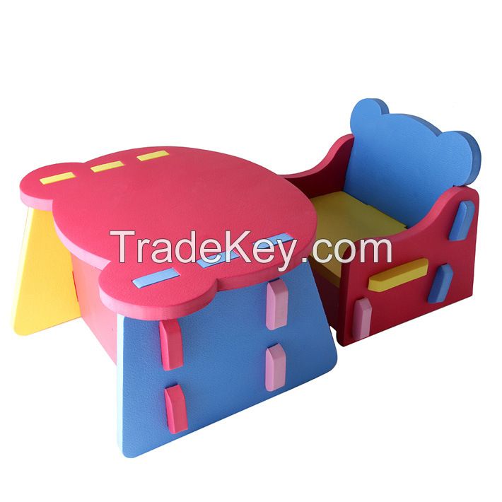 Meitoku special eva foam material kids table and chair