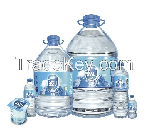 0, 5 -1, 5 and 5 liter Natural Mineral Water