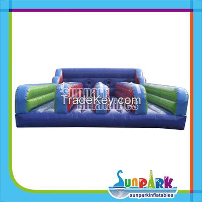 Four Lanes Inflatable Bungee Running Course