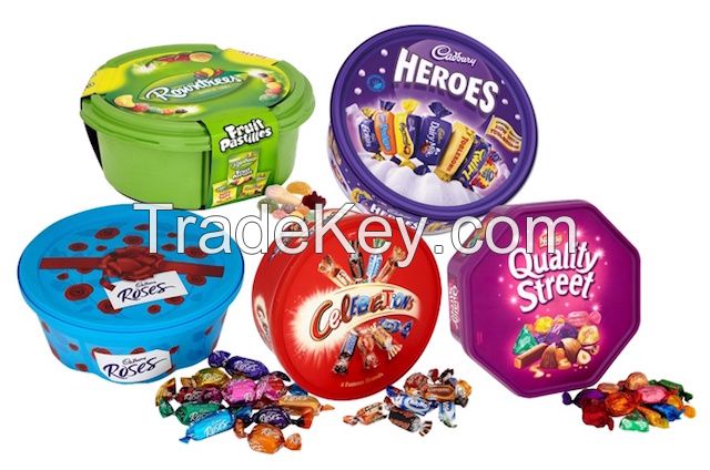 Quality Street Chocolate Bars, Heroes, Mars Celebrations, Roses Chocolate Bars