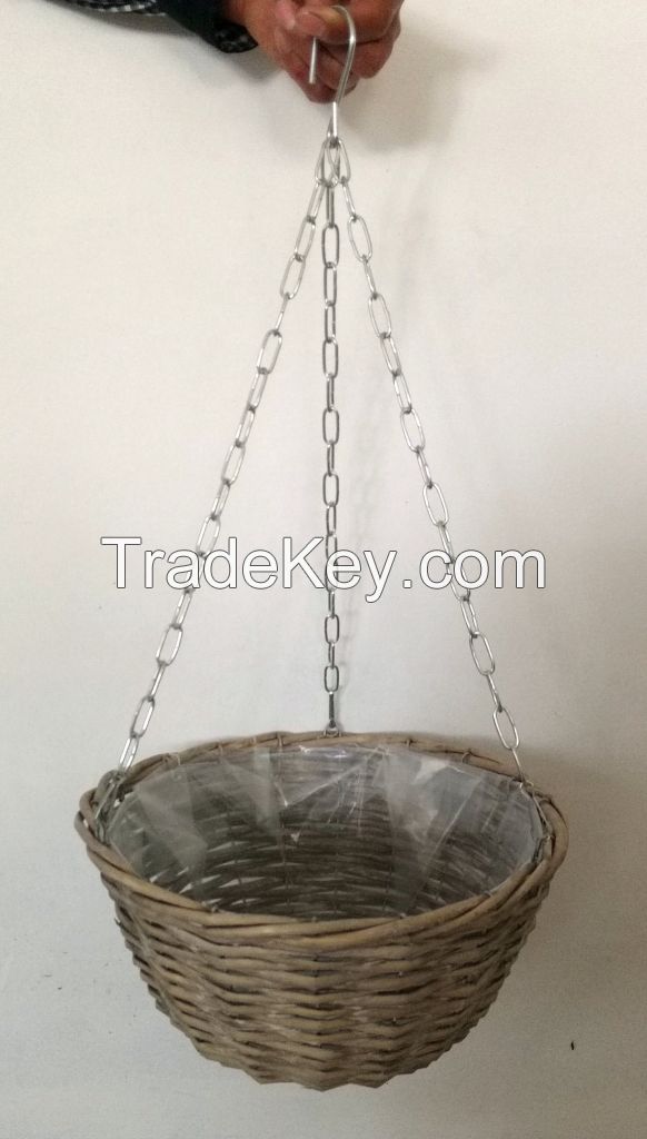 conical basket garden plant wicker basket