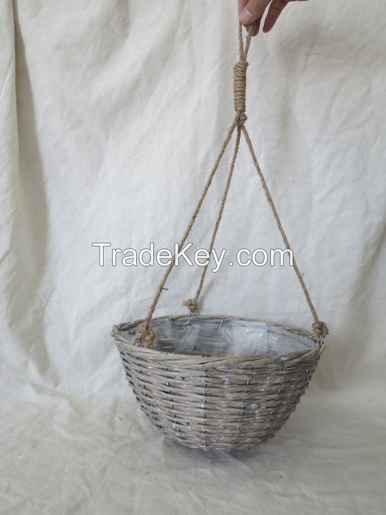 conical basket garden plant wicker basket