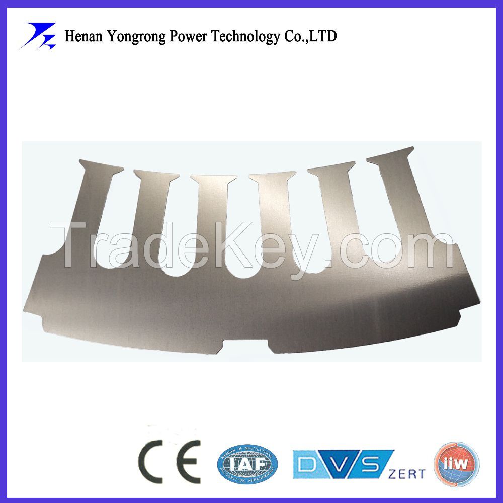 Segment stator laminations for generator stator core