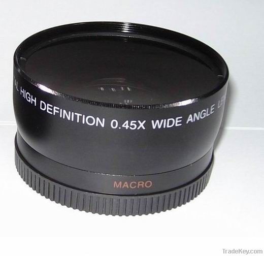 High Definition 58mm 0.45x Camera Lenses With Wide Angle Lenses for Ca