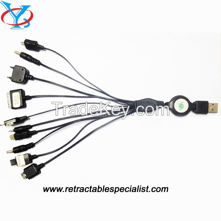 Retractable USB Data Cable