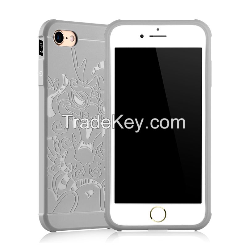 TPU phone case for iPhone 7/ 7 Plus with 360 degree full protection patent design OEM/ODM welcome