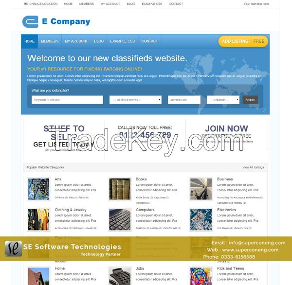 Classified Website Development and Web Designing In just 9,999