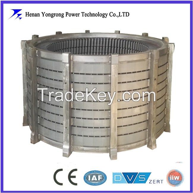 Generator stator lamination stack core