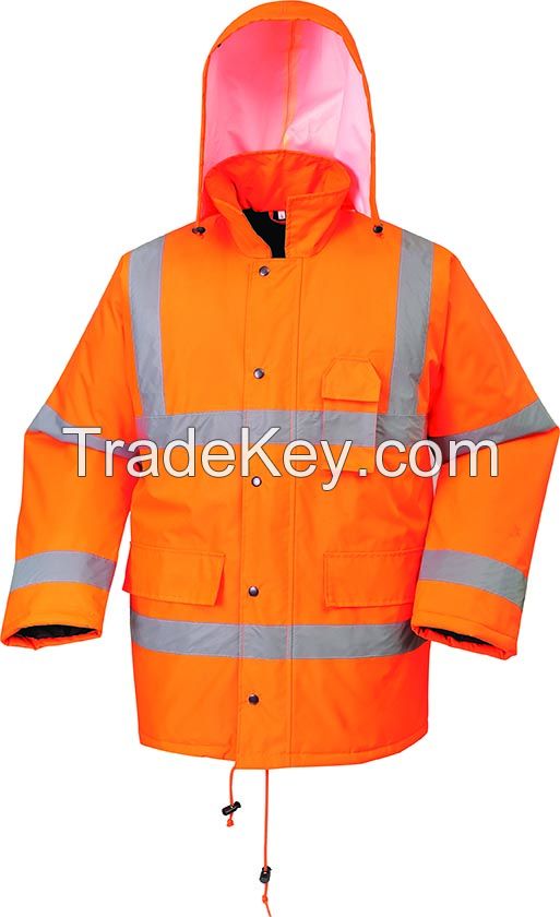 Waterproof and Breathable Hi-vis Safety Jacket