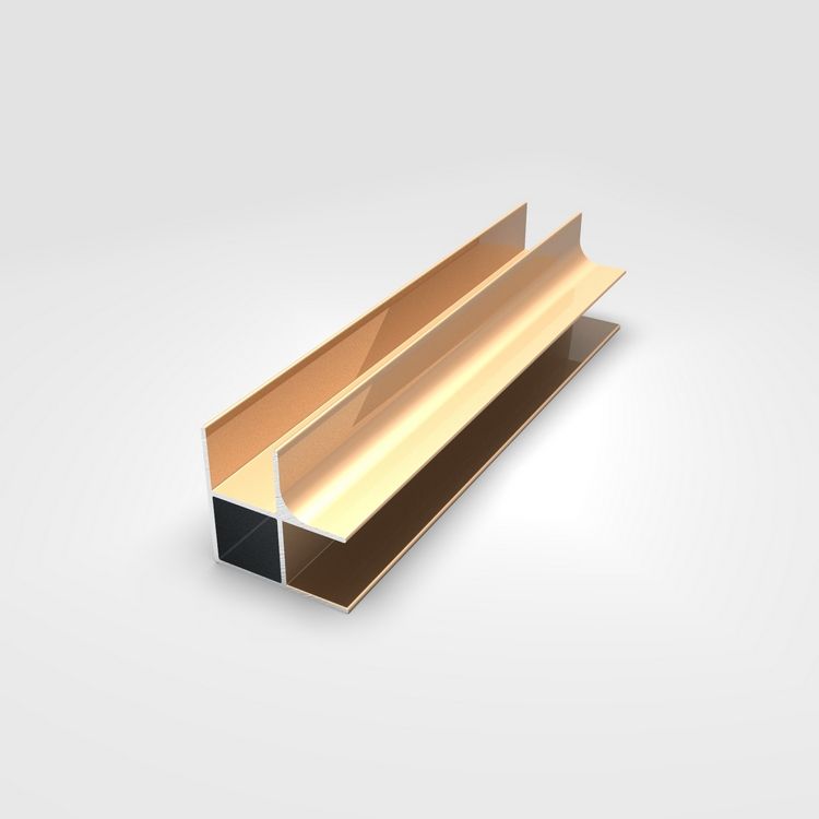 6000 Series Aluminum Extrusion Furniture Profile Section For Kitchen Door