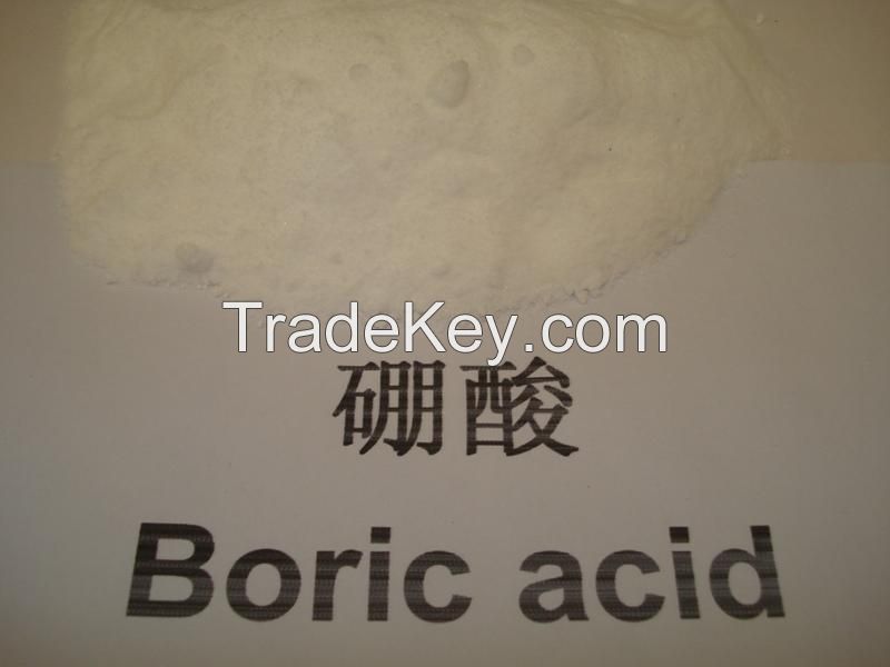 99.9% (Orthoboric acid) Boric Acid H3BO3   CAS NO:10043-35-3