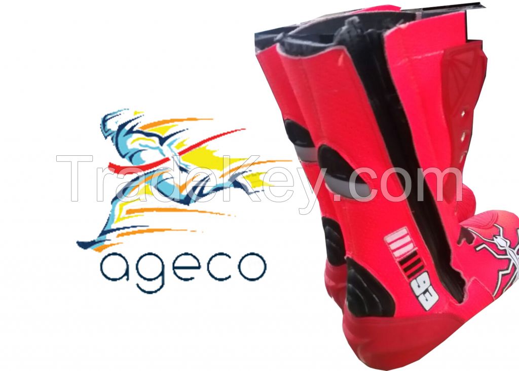  Motorbike Leather Shoes Motorcycle Racing leather boots