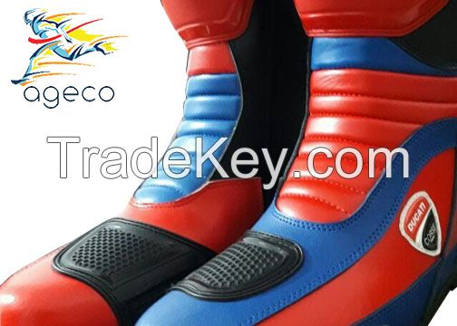  Motorbike Leather Shoes Motorcycle Racing leather boots