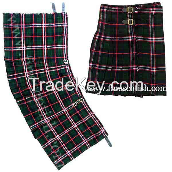 Acrylic Tartan Kilt, Heavy Wool Kilt