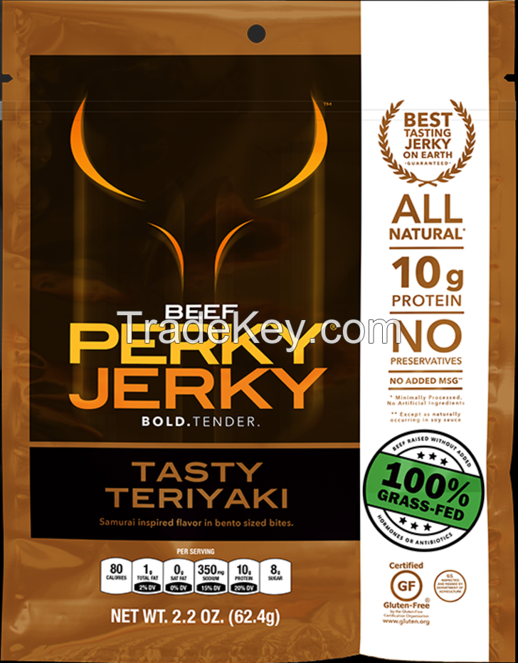 Perky Jerky Tasty Teriyaki Beef Jerky