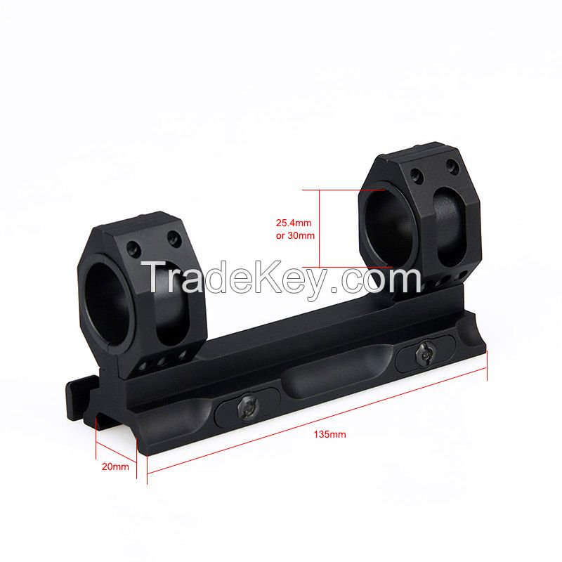 Quick released double ring scope mount hunting weaver rail rifle scope mount CL24-0134