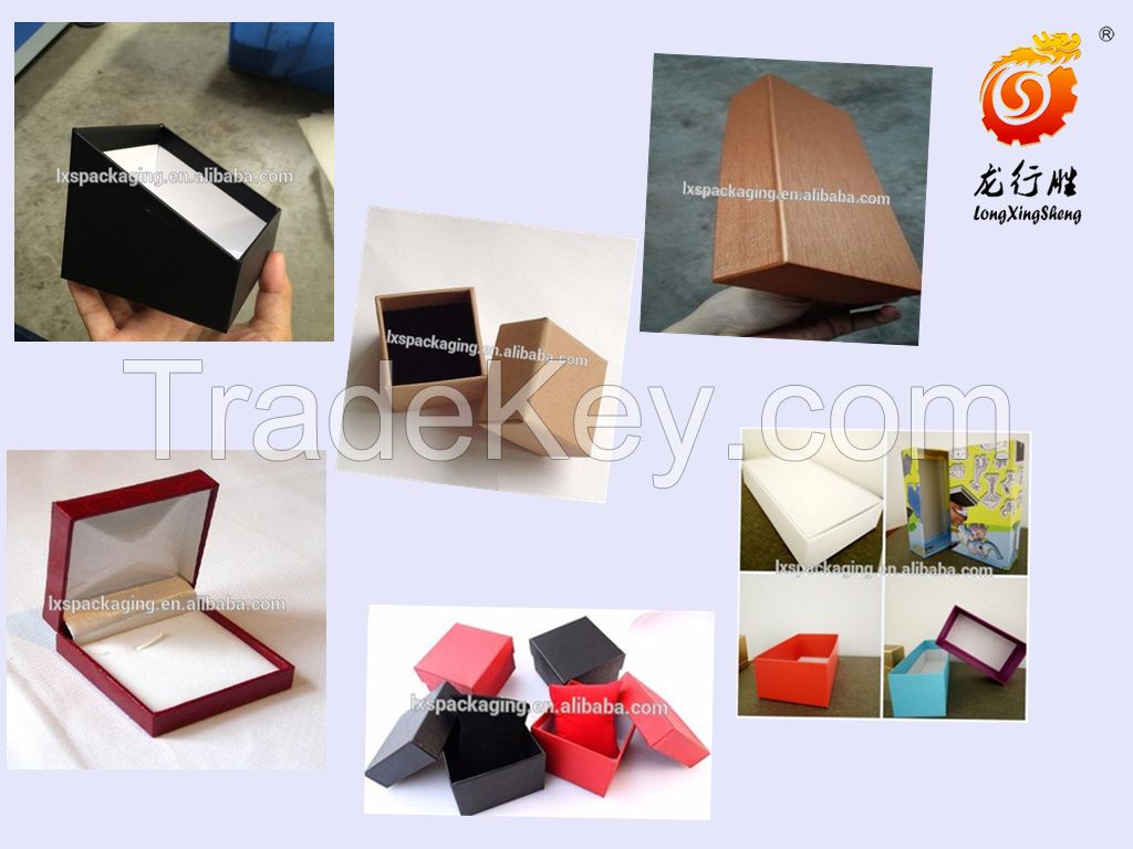 Automatic Feeder Gift Box Cover Paper Hot-Melt Glue Gluing Machine