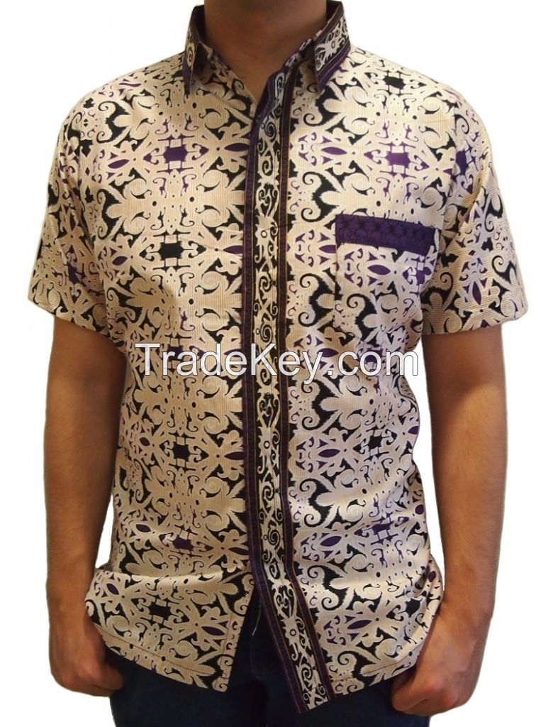 Men Batik Short Sleeve Shirt