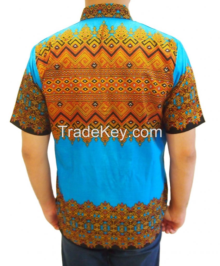 Men Batik Short Sleeve Shirt