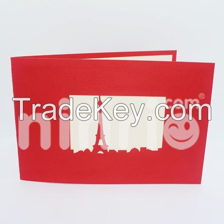 Eiffel tower 3d pop-up card