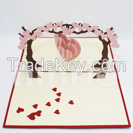 Love tree 3d pop-up card