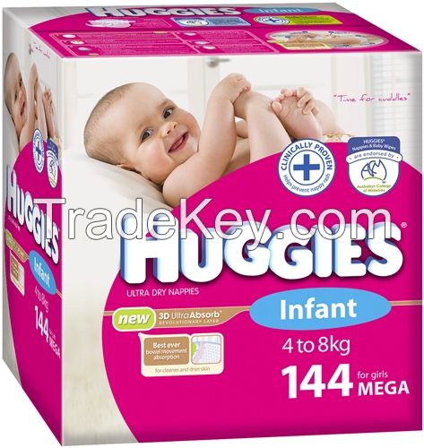 High Quality Disposable Baby Huggies nappies