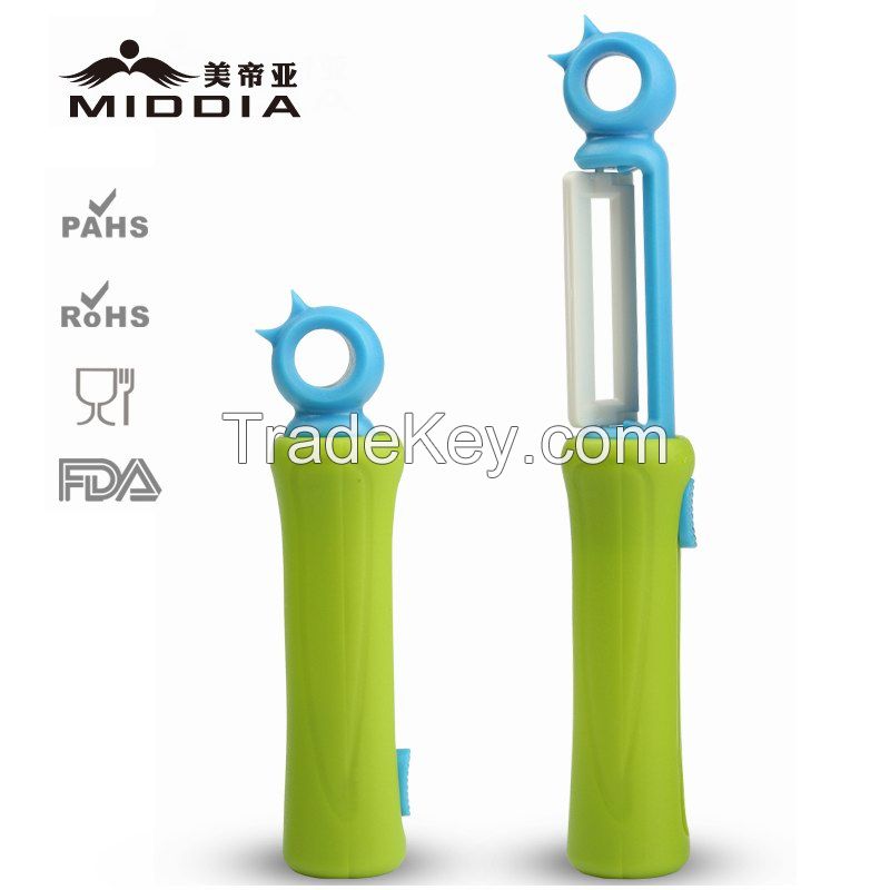 Cute Design Ceramic Retracable Peeler Extra Ceramic Peeler Sharp