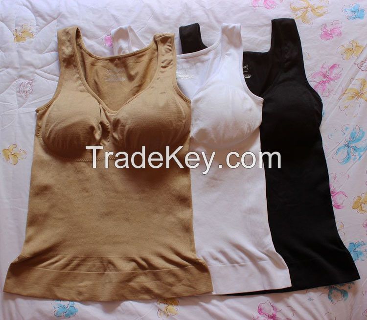 Wholesale Women's Top Tank Tops Cami Shaper Genie Bra Breathable Vest