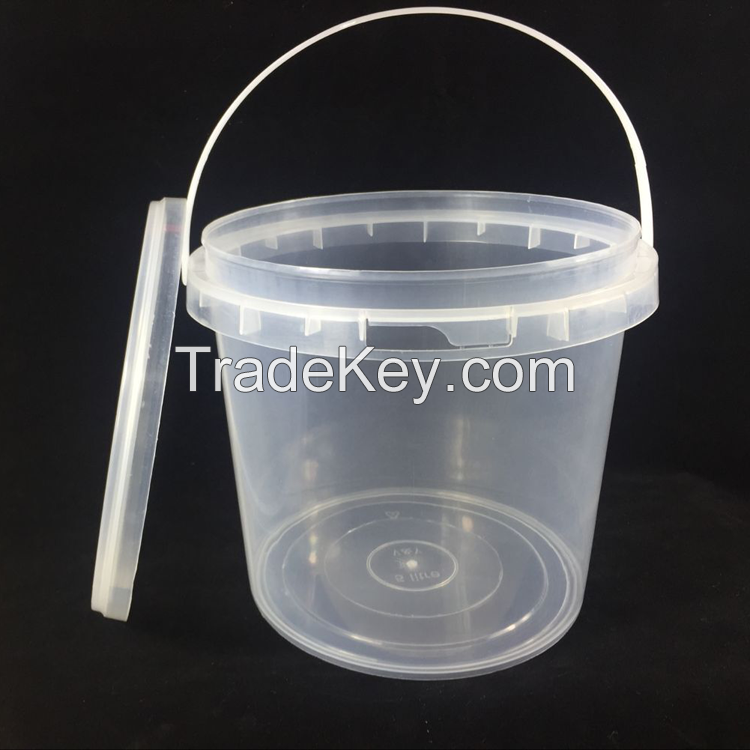 wholesale food grade round  2L plastic bucket