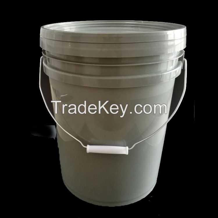Wholesale food grade white round plastic bucket 15L,18L 20L 