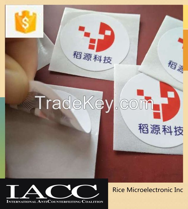 micro RFID NFC tag rfid sticker tags D315 chip anti-counterfeiting tag