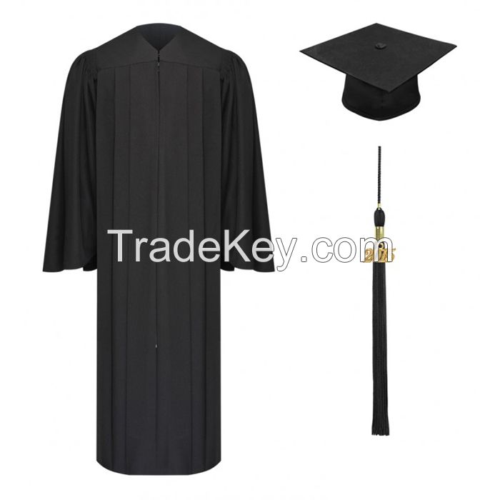 Graduation Cap and Gown With 12 Colors