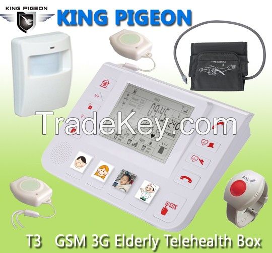   GSM 3G Senior Telecare Telehealth Alarm with Blood pressure measurement