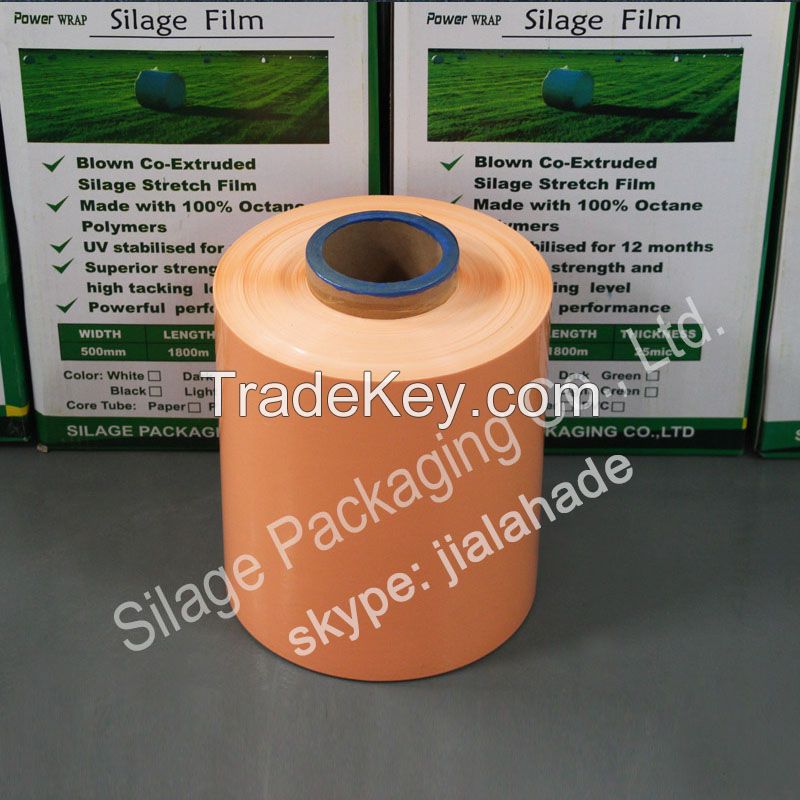 250mm*25mic*1800m,hot sale black silage film,safe packing film for forage,silage black film,plastic silage film for CANADA