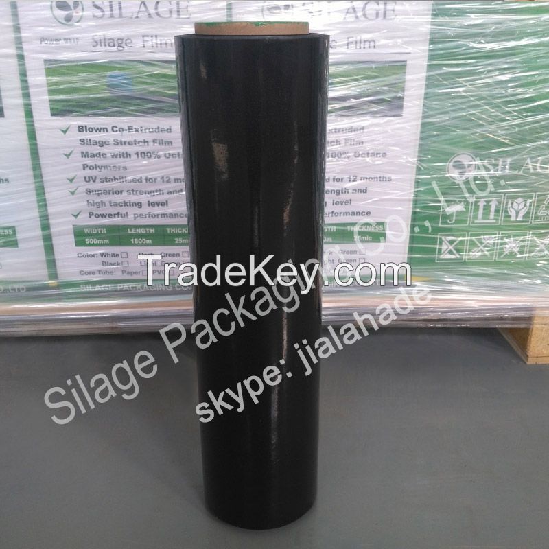 Europe standard,high quality plastic film,soft tear resistance Stretch film,round silage wrap film