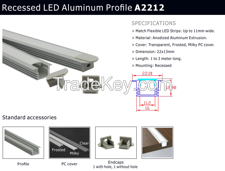 Led Aluminum Profiles,Profiles for Led Strip Light, Aluminum Profile for Kitchen Cabinet