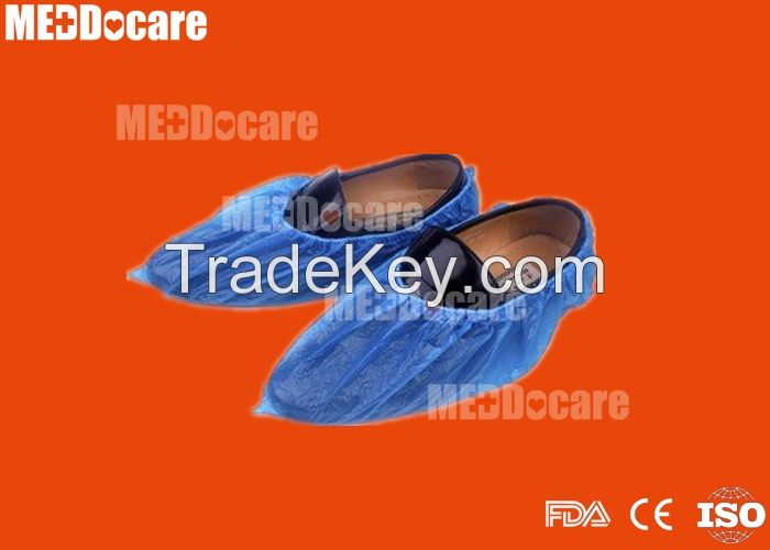 Anti-skid Waterproof Disposable Blue Plastic PP SMS PE CPE Shoe Covers