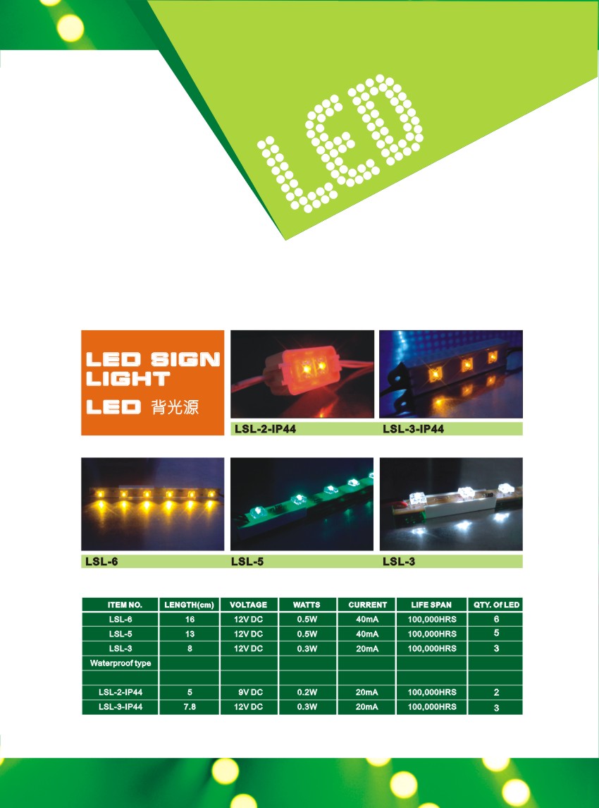 LED lighing