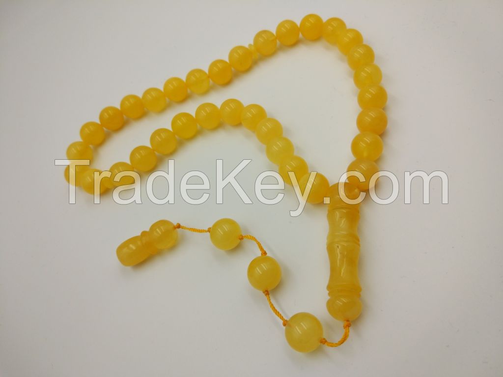 Islamic Muslim Prayer 33 beads Tasbih Misbahah Tespih baltic amber from Poland